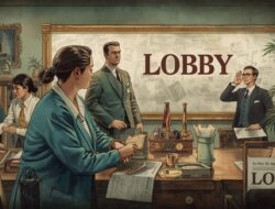 Ilustrasi lobi sebagai seni sunyi dalam strategi komunikasi untuk memengaruhi arah keputusan kebijakan dan bisnis