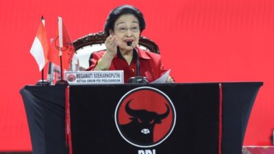 Megawati Soekarnoputri dalam “open house” Lebaran 2026 di DPP PDIP Jakarta untuk konsolidasi politik partai