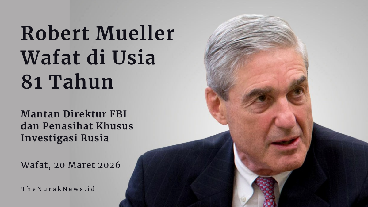 Robert Mueller penjaga sunyi hukum Amerika wafat usia 81 tahun mantan Direktur FBI dan Penasihat Khusus investigasi Rusia