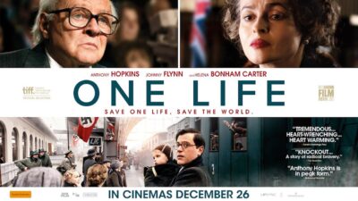 Poster film One Life 2023 menampilkan Anthony Hopkins sebagai Nicholas Winton dalam kisah penyelamatan 669 anak dari Holocaust dan relevansinya dengan krisis kemanusiaan global 2026