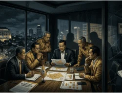 Ilustrasi politik mengenai manuver senyap Golkar Surabaya, penguatan struktur partai, dan dinamika koalisi petahana di DPRD Surabaya tahun 2026.
